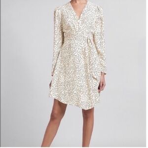 Express Leopard Wrap Dress